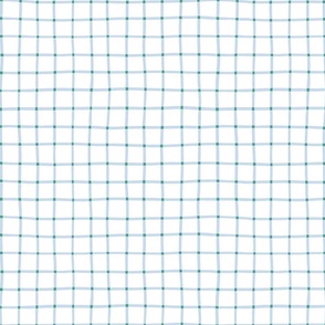 1" hand drawn grid/light blue with green squares