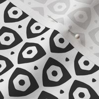 White Grey is a geometric abstract pattern.