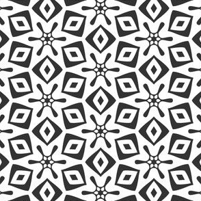 White Grey is a geometric abstract pattern.