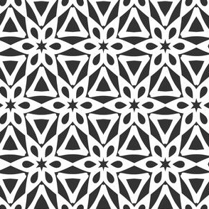 White&Grey is a geometric abstract pattern.