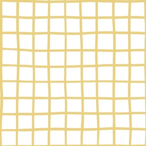 2" hand drawn grid/yellow on white 