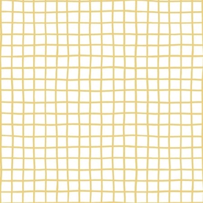 1" hand drawn grid/yellow on white 