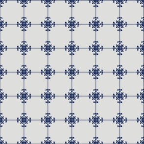 Delft Blue contour vintage tiles white