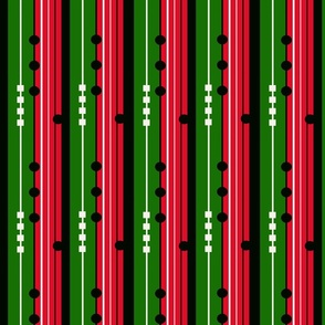 Mechanical Stripes Bright Christmas