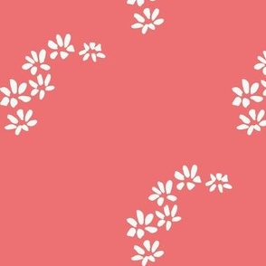 Tiny sweet flowers-Red&Cream