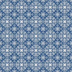 Delft Blue light white vintage tiles
