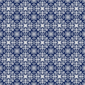 Delft Blue white vintage tiles