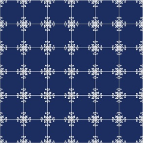 Delft Blue contour vintage tiles