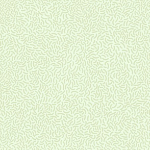 Green Squiggles on Light Green BG - Floral Collection