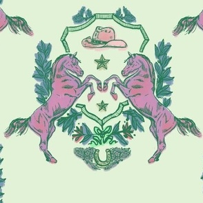 Rodeo Luxe Colorized in Verbena; Preppy, Kentucky Derby, Western, Equestrian