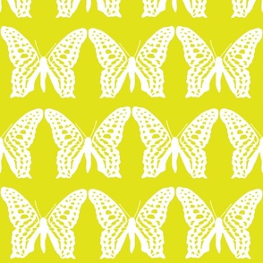 medium butterfly soldiers white on lime