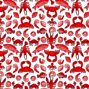 Coastal Crustaceans Seafood Company (Red) 