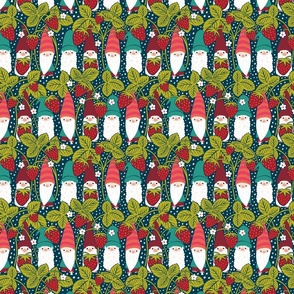 Strawberry Gnomes // Blue // Small