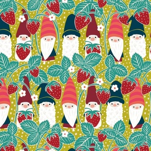 Strawberry Gnomes // Green // Medium