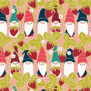 Strawberry Gnomes // Pink // Medium