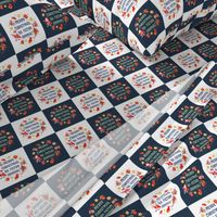 3x3 Panels Merry Christmas Ya Filthy Animal for Peel and Stick Wallpaper Swatch Stickers Labels Gift Tags