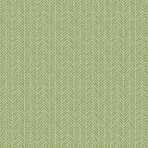 medium-Drawn Herringbone chevron - shades of sage green