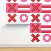 Noughts and Crosses - Candy - Large Cushion fronts combo