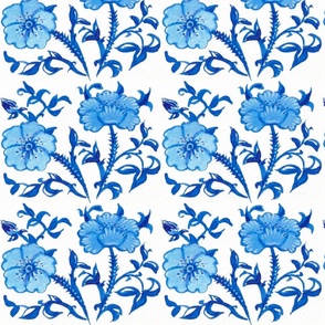 Clarisse - little blue  floral Chinoiserie 