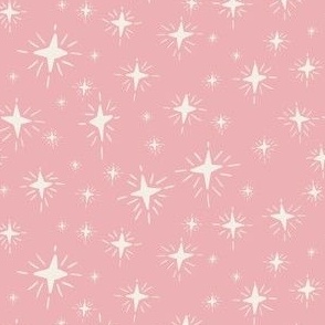 small Sparkle stars in candy pink 