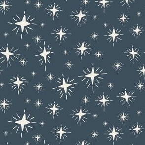 Sparkle stars in navy blue
