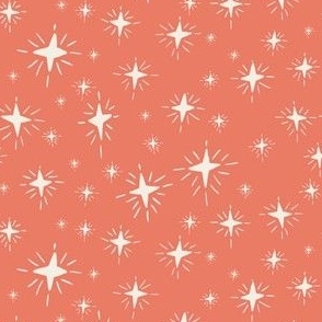 Sparkle stars in bright berry red