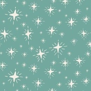 Sparkle stars in spearmint green