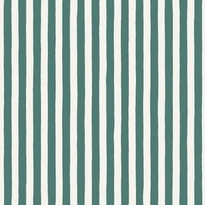 Candy Stripe in pine green
