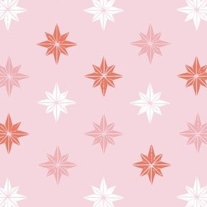 Pink Christmas bon bon stars - kitsch