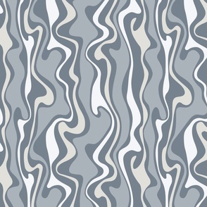 Marbled Boho Stripes Intangible Pantone Palette Tea Towel