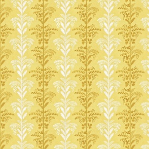 Yellow foliage stripes watercolor 
