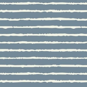 Textured Stripe Soft Indigo and Cream Large