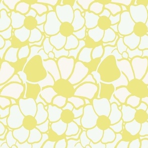 Dense Flower Meadow-Yellow &Cream