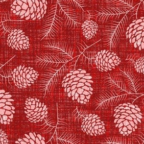 Normal scale • Pine cones red