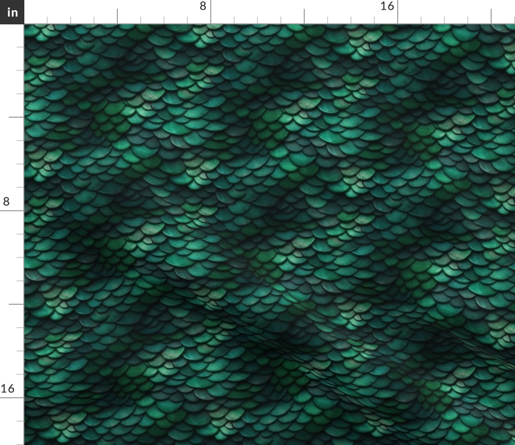 Green Dragon Scales in SMALL