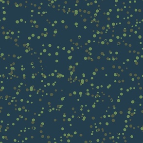 Blue & Green Polka Dots