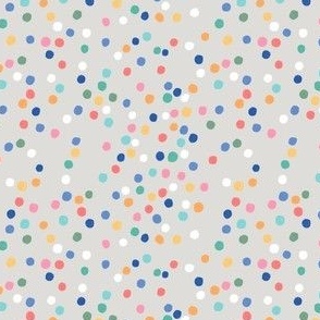 Small rainbow confetti polka dot
