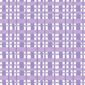 Purple Plum Chalk Look Texture Basketweave - Large Scale