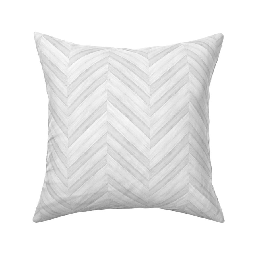 White Wood Chevron SMALL