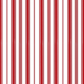 Red and White Candy Cane Stripes Large scale