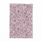 Floral pantone intangible tea towel