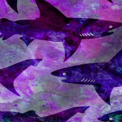 Purple Shark Attack - 12 inch