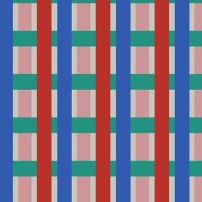 vibrant color plaids  | red&pink&green&blue 