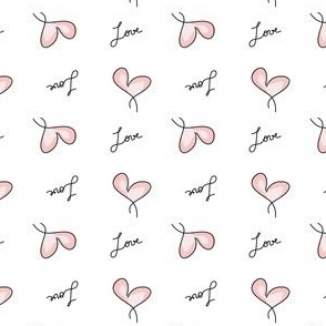 Pink Hearts Love