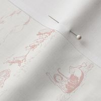 small Winnie-the-pooh toile blush pink