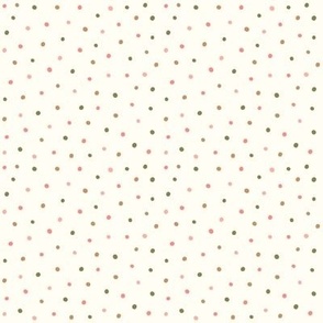  Polka Dots Spots-Green and Pink