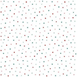  Polka Dots Spots-Red and Green