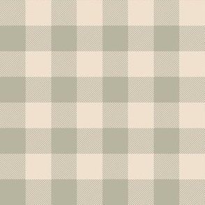 Gingham Check | Fern Green and Oat Cream | Farmhouse and Cottage