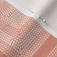 Geometric dot squares in peach and terracotta for home decor and wallpaper