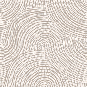 Large // watercolor beige and white wave tiles for neutral coastal wallpaper